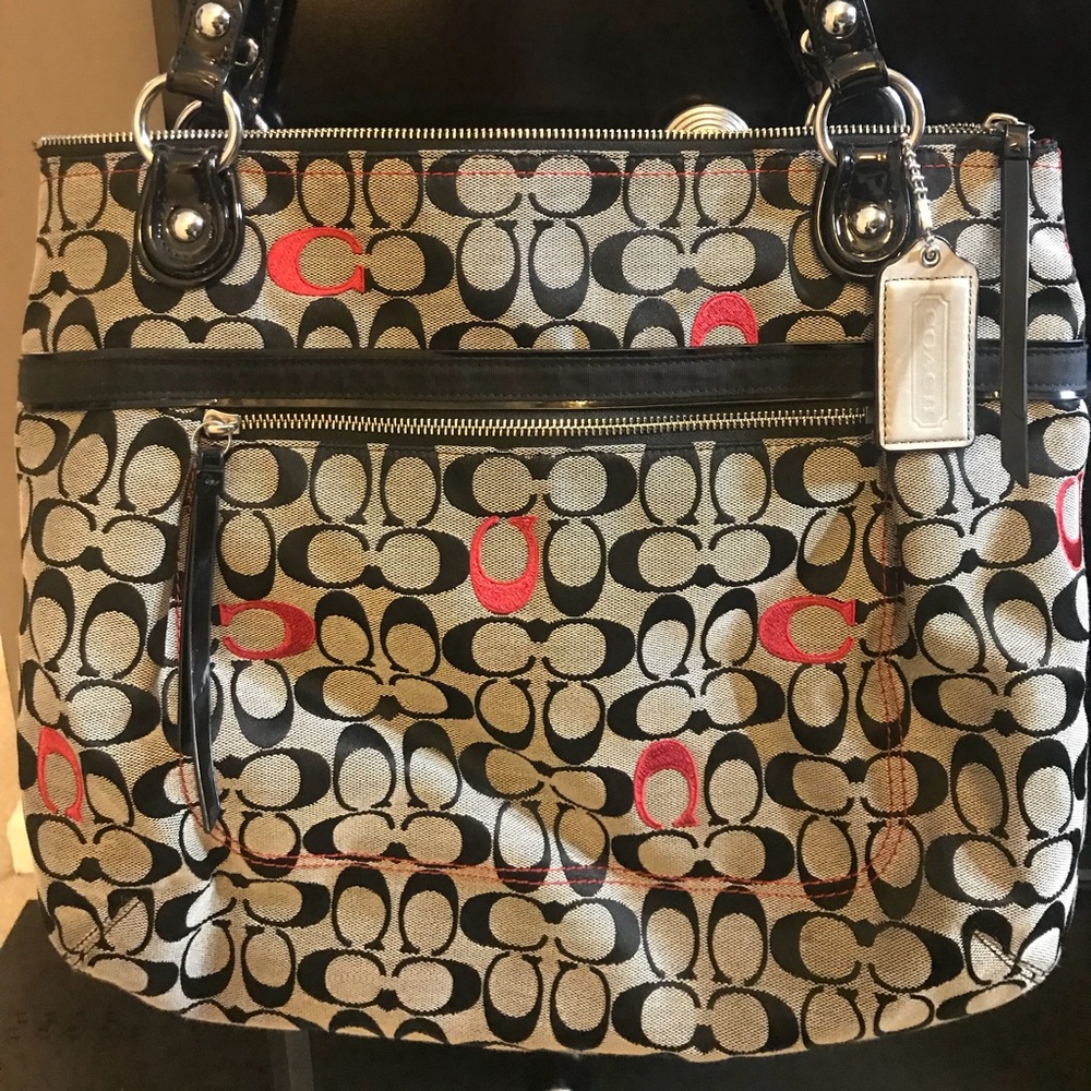 🖤COACH authentic Signature C Large Tote Bag❤️